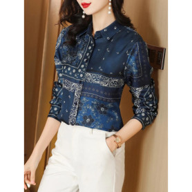 Stylish Women Blouses Fashion printing ladies shirts Spring Summer tops blusa mujer