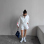Summe Long-sleeved Zippered Sports Cardigan Jacket, Shorts Set, Women's Sportswear, Casual Fashion Two-piece Women's Clothing