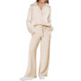 Womens 2 Piece Outfits Sweatsuit Oversized Loose Sweatshirt and Pants Matching Lounge Set Fall Tracksuits