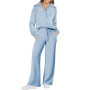 Womens 2 Piece Outfits Sweatsuit Oversized Loose Sweatshirt and Pants Matching Lounge Set Fall Tracksuits