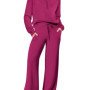 Womens 2 Piece Outfits Sweatsuit Oversized Loose Sweatshirt and Pants Matching Lounge Set Fall Tracksuits