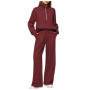Women 2 Piece Outfits Sweatsuit Set 2024 Activewear Workout Fall Oversized Half Zip Sweatshirt Sweatpant Lounge Set Tracksuits