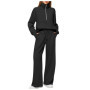 Women 2 Piece Outfits Sweatsuit Set 2024 Activewear Workout Fall Oversized Half Zip Sweatshirt Sweatpant Lounge Set Tracksuits