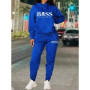 Women's Tracksuit Hoodies and Pants Outfits Suit Autumn Winter Aesthetic Designer Luxury Sportswear Clothing Women's Pants Sets