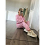 Women Tracksuit Hooded Zippers Sweatshirts Solid Pockets Elastic Waist Straight Pants Two Pieces Sets Thick Sports Casual