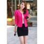 Rose Spring Women Floral Blazer Bow Brand White Short Blaser Female Large Plus Size Tops Long Sleeve XXL Feminino Work Wear Suit