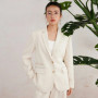 K3071W High quality luxury women's clothing linen suit jacket spring business blazer
