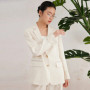 K3071W High quality luxury women's clothing linen suit jacket spring business blazer