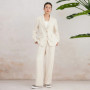 K3071W High quality luxury women's clothing linen suit jacket spring business blazer