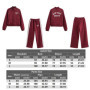 Women's Tracksuit Jersey Sets Sweats Set 2025 Winter Cotton Suits Wide Baggy Pants Sportswear 2 Piece Set Women Outfits