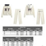 Women's Tracksuit Jersey Sets Sweats Set 2025 Winter Cotton Suits Wide Baggy Pants Sportswear 2 Piece Set Women Outfits