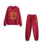 Women's Tracksuit Jersey Sets Sweats Set 2025 Winter Cotton Suits Wide Baggy Pants Sportswear 2 Piece Set Women Outfits
