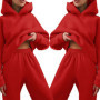 Two-Piece Oversized Tracksuit For WomenCasual Thickened Hoodie Pants Set Long Pant Sets Casual Hood Autumn Fashion