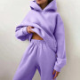 Two-Piece Oversized Tracksuit For WomenCasual Thickened Hoodie Pants Set Long Pant Sets Casual Hood Autumn Fashion