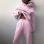 Two-Piece Oversized Tracksuit For WomenCasual Thickened Hoodie Pants Set Long Pant Sets Casual Hood Autumn Fashion
