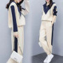 Fashion Tracksuit 2 Piece Set Autumn Winter Zipper Jacket + Long Pants Sports Suit Female Sweatshirt Sportswear Suit For Woman