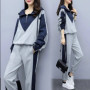 Fashion Tracksuit 2 Piece Set Autumn Winter Zipper Jacket + Long Pants Sports Suit Female Sweatshirt Sportswear Suit For Woman