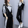 Fashion Tracksuit 2 Piece Set Autumn Winter Zipper Jacket + Long Pants Sports Suit Female Sweatshirt Sportswear Suit For Woman