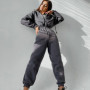 Fashion Tracksuit 2 Piece Set Autumn Winter Zipper Jacket + Long Pants Sports Suit Female Sweatshirt Sportswear Suit For Woman