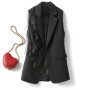 Women's Blazer Vest Coat 2024 Summer Korean Version Leisure Sleeveless Ladies Vest Loose Versatile Splicing Lady Suit Waistcoat