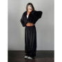 Fashion Velvet Casual Pants 2 Pieces Set Zipper Hooded Cardigan Jacket and Loose Trousers Autumn Winter Women Sport Tracksuit
