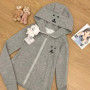 Japanese Kawaii Zip Up Sweatshirt Women Sweet Cute Cat Ear Hat Long Sleeve Loose Jacket for Girls Cute Soft Girl Fall Outfit New