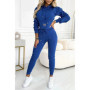 2025 Autumn And Winter Waist Cinching Casual Sports Hooded Set For Women Fashionable Long Sleeved Solid Color Pants 2-piece Set
