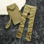 Women's Solid Color Velvet Hooded Suit Casual Outdoor Sportswear with Straight Pants And Velvet Hoodie for Autumn Winter