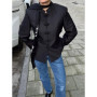 Frog Button Mandarin Collar Blazer Jacket Tailored Fitted Waist 2026 Spring Elegant Women Outerwear Modern Oriental Lady Coat
