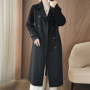 New 100 Cashmere Coat, extra Long, Classic, Fashionable And Versatile Jacket For Women