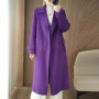 New 100 Cashmere Coat, extra Long, Classic, Fashionable And Versatile Jacket For Women