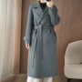 New 100 Cashmere Coat, extra Long, Classic, Fashionable And Versatile Jacket For Women