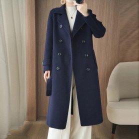 New 100 Cashmere Coat, extra Long, Classic, Fashionable And Versatile Jacket For Women