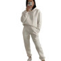 Casual hooded long sleeved pocket sweatshirt solid color pant sports set two-piece set，Women's tracksuit，new in matching sets