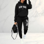 2026 Spring Autumn Women's Sets 2pcs Hoodies Pants Suit Sports Outfits Letter Print Aesthetic Clothes Ladies Tracksuit Pant Sets