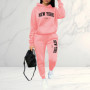 2026 Spring Autumn Women's Sets 2pcs Hoodies Pants Suit Sports Outfits Letter Print Aesthetic Clothes Ladies Tracksuit Pant Sets
