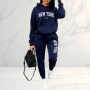 2026 Spring Autumn Women's Sets 2pcs Hoodies Pants Suit Sports Outfits Letter Print Aesthetic Clothes Ladies Tracksuit Pant Sets