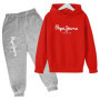 Leisure Letter Print 2pcs Hoodie+Pants Tracksuits Spring Autumn Outfits Streetwears