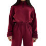 New Spring Autumn Women's Fashion Solid Color Loose Zipper Stand Collar Sweatshirt Casual 2-piece Set