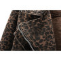 Spring Vintage Leopard Print Denim Jacket Women Slim Short Cowboy Outerwear Chaquetas Mujer Casual Zipper Jeans Jackets Female
