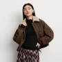 Semir Jacket Women Winter Cotton Padded Faux Lamb Wool Lapel Oversize Brushed 2025 New Barn Style Jacket Women'S Clothing