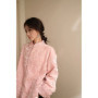 Chinese Style Sequined Buckle Pink Coat 2025 New Spring Standard-up Neck Cardigan Top Single Breasted Jackets for Women