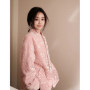 Chinese Style Sequined Buckle Pink Coat 2025 New Spring Standard-up Neck Cardigan Top Single Breasted Jackets for Women