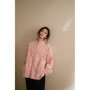 Chinese Style Sequined Buckle Pink Coat 2025 New Spring Standard-up Neck Cardigan Top Single Breasted Jackets for Women