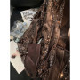 New Chinese Style Heavy Sequin Velvet Button Coat for Women Elegant V-Neck Slim Loose Slim Trendy High-End Coat Female