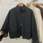 Korean Short Stand-up Collar Jacket Women's Loose Windbreaker Coat Spring Autumn Leisure Tooling Jacket Coat Female Overwear Top