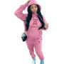 Autumn Fashion Letter Print Hoodie Sets Butterfly Letter Print Kangaroo Pocket Pants Sets Daily Casual Two Piece Tracksuit