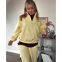 Oversized Tracksuit Fashionable Pullover Hooded Tracksuit Drawstring Waist Cotton Tracksuit Relaxed Fitted Lounge Set