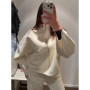 2026 Spring New Stand Collar Knitted Bomber Jacket For Women Elegant Long Sleeve Zipper Coats High Street Chic Lady Outerwear