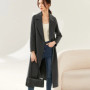 SENTUBILA Women 100 Wool Long Wrap Coat 2026 Elegant Notched Collar Belted Warm Double Faced Woolen Winter Overcoat W24O43352